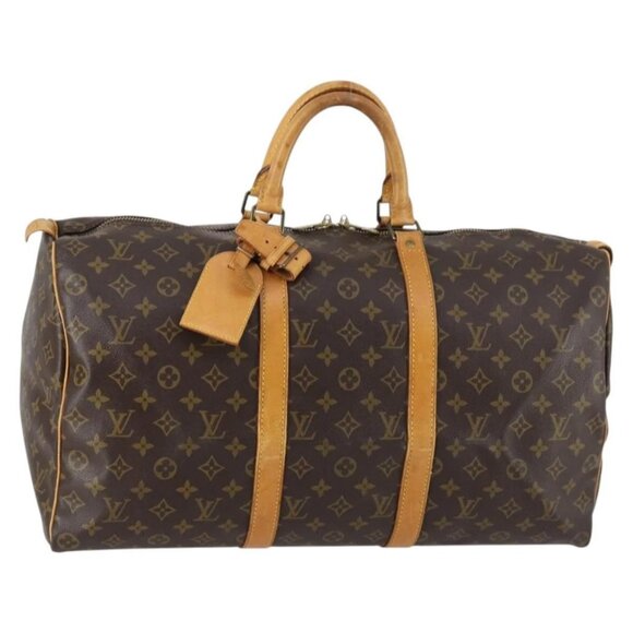 LOUIS VUITTON Monogram Keepall 50 Boston Bag M41426 LV Auth 143077 - Picture 2 of 16